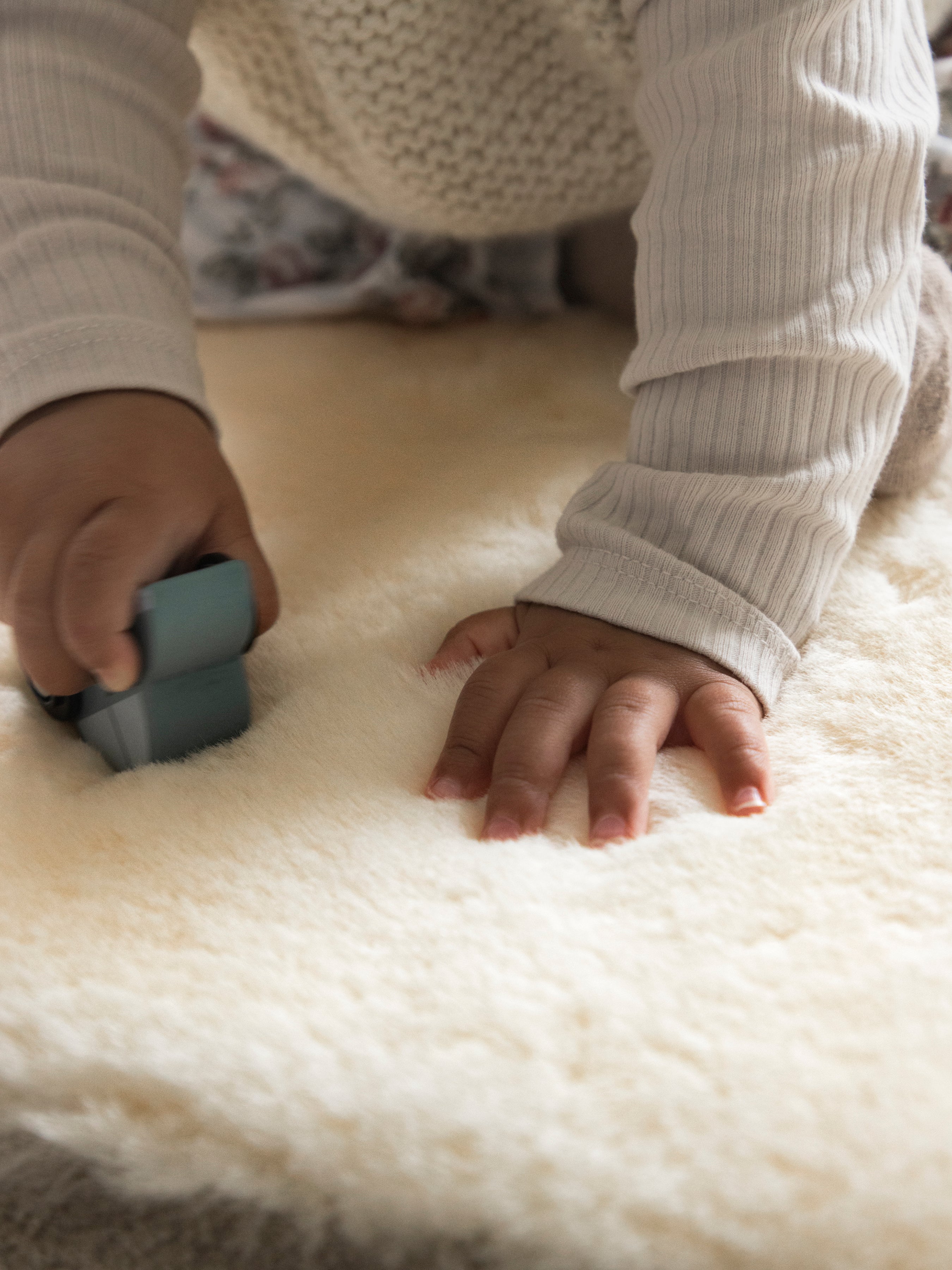 sheepskin baby rug