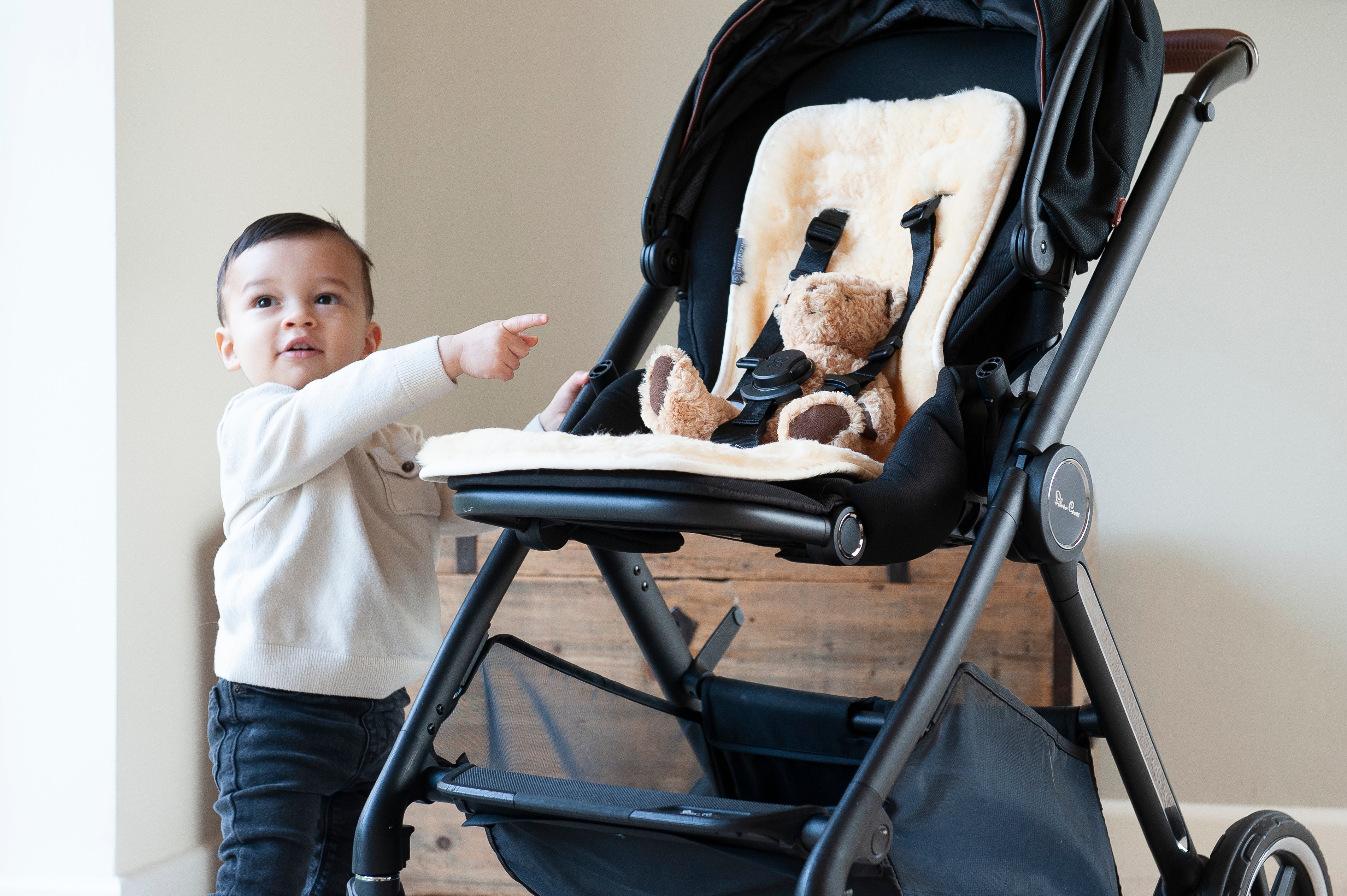 LAT Universal Pram Liner, Baby Pushchair Seat Liners, Cotton Double-Sided Use Baby Stroller