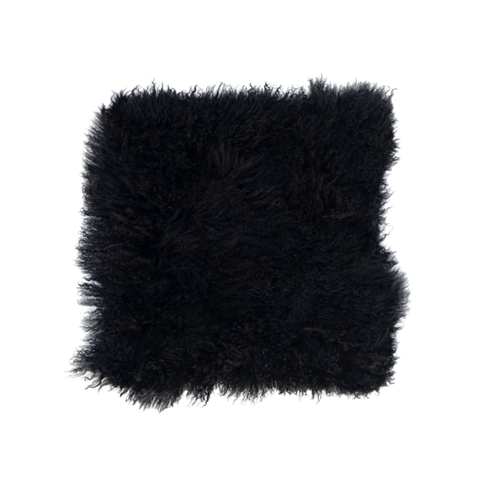black mongolian cushion cover
