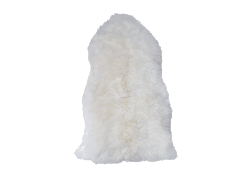 single sheepskin rug, ivory