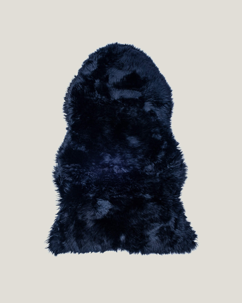 Black Single Sheepskin rug 