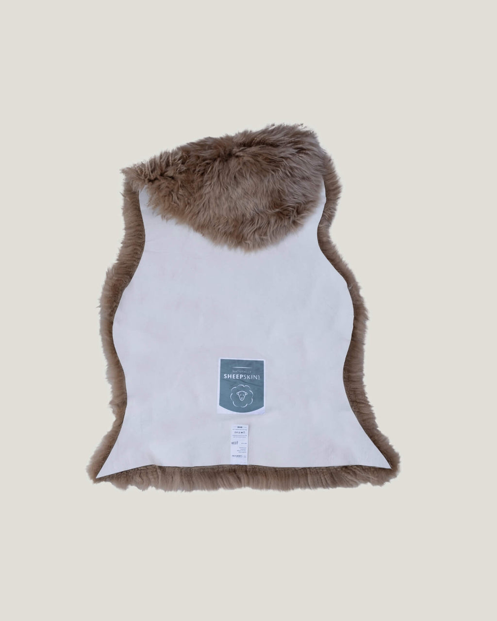 Stone Single Sheepskin rug back