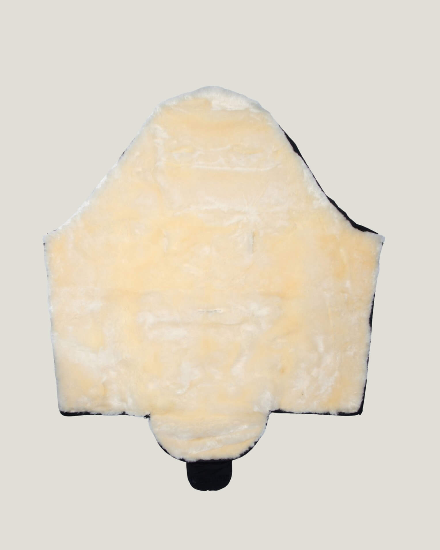 Black baby footmuff opened