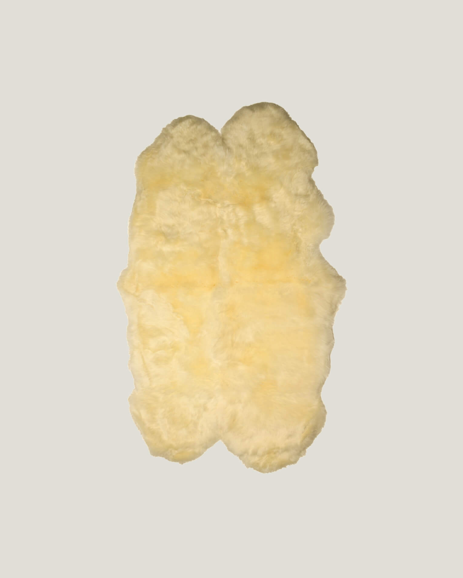 White Quad Long Sheepskin Rug