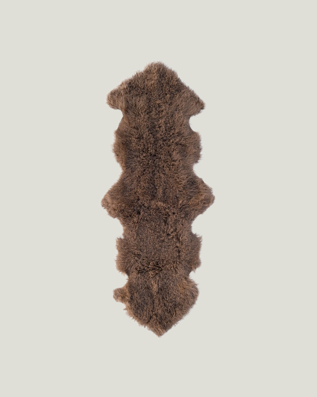 Mocha Mongolian Sheepskin Rug