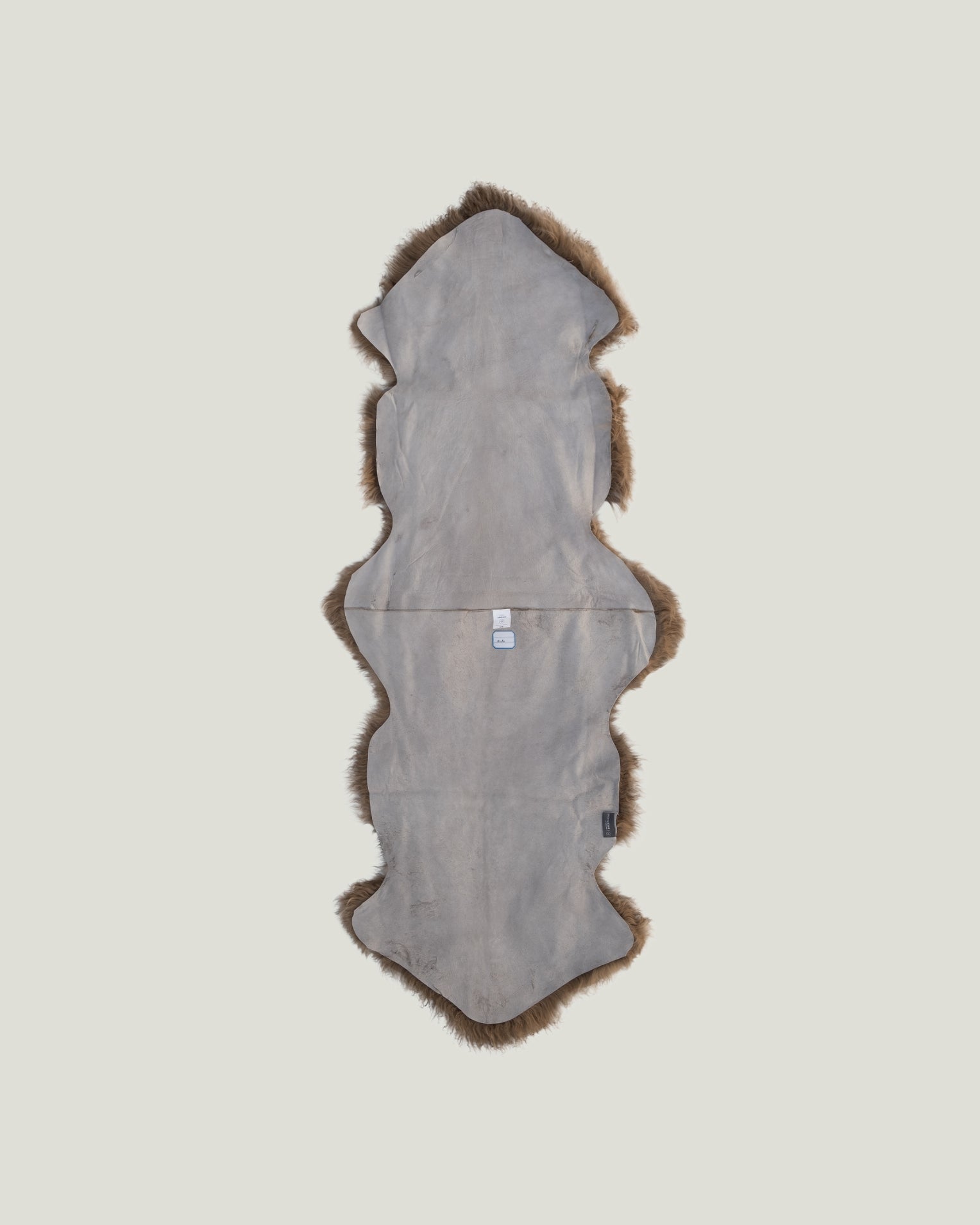 Mocha Mongolian Sheepskin Rug back