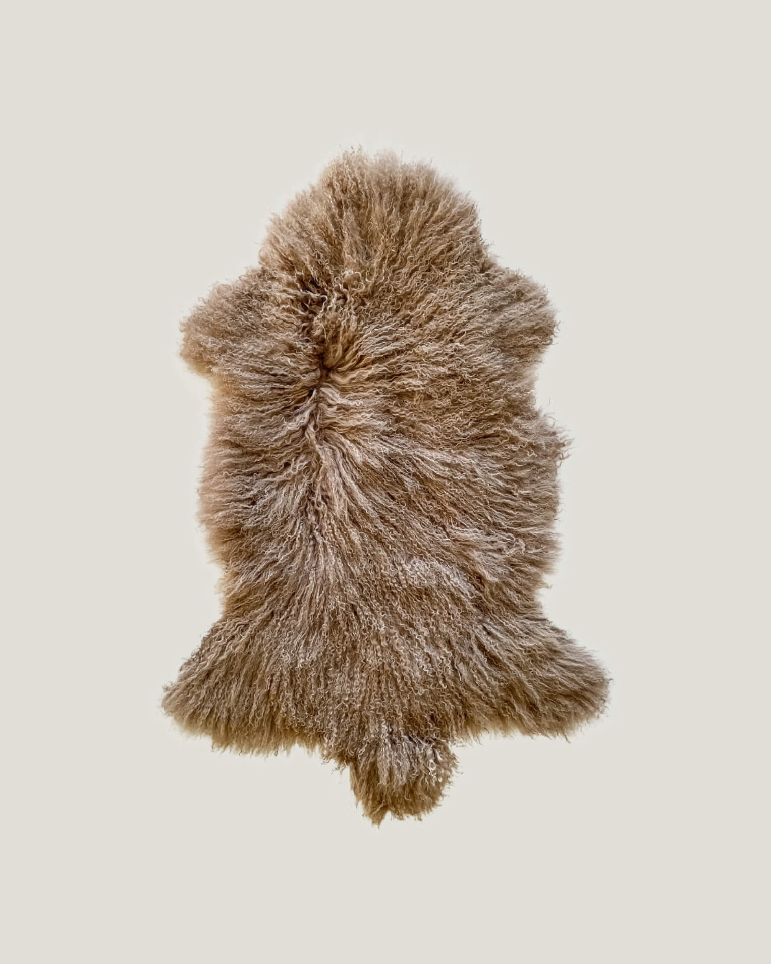 Mocha Mongolian Sheepskin Rug