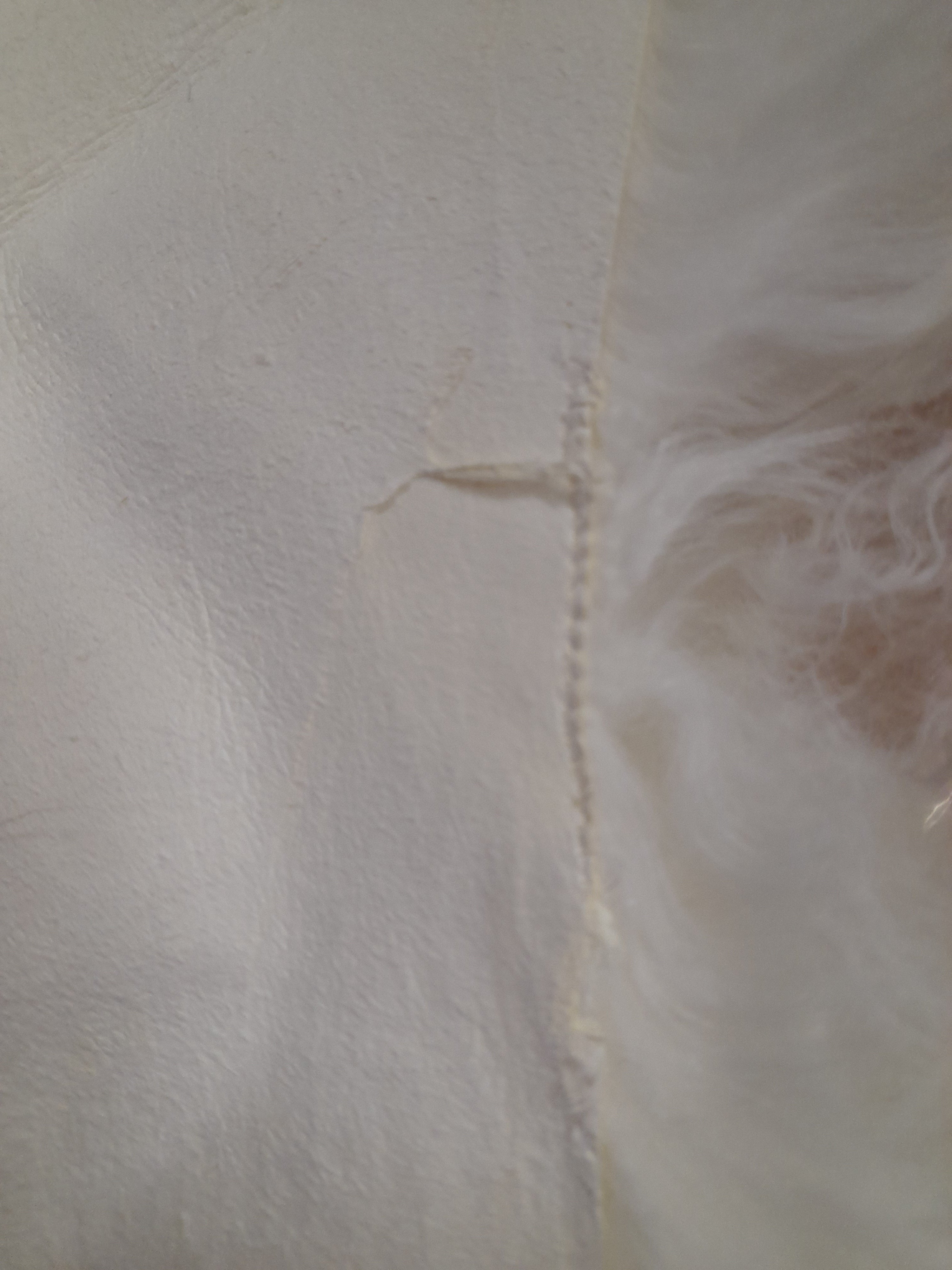 Outlet 100% Natural Sheepskin Mongolian Double Rug - 180cm x 55cm Ivory