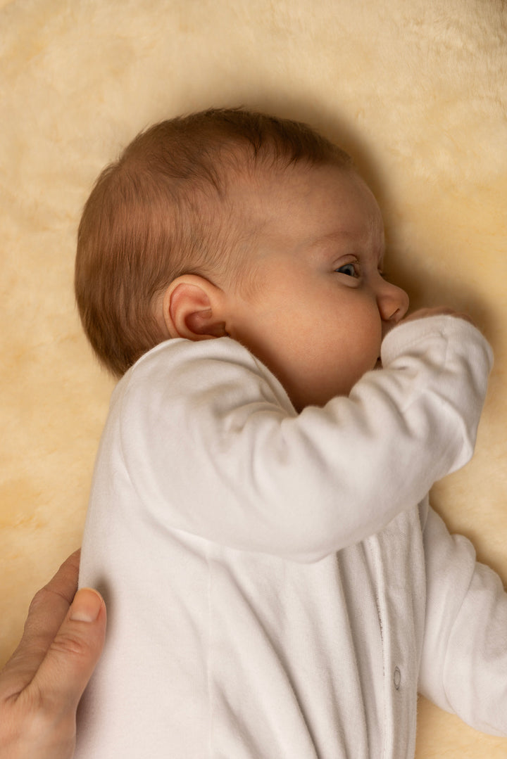 Baby sheepskin rug