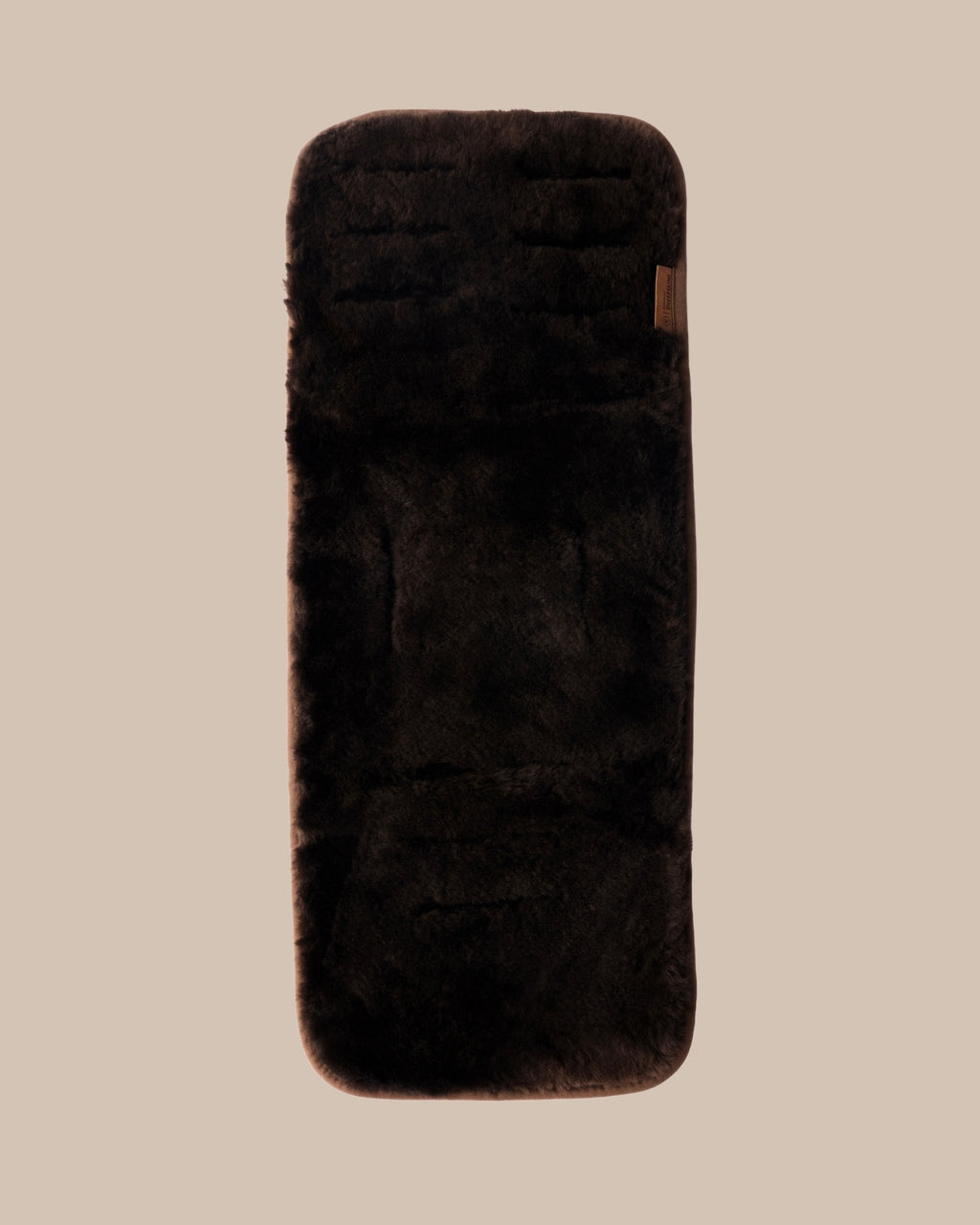 Dark brown pram liner