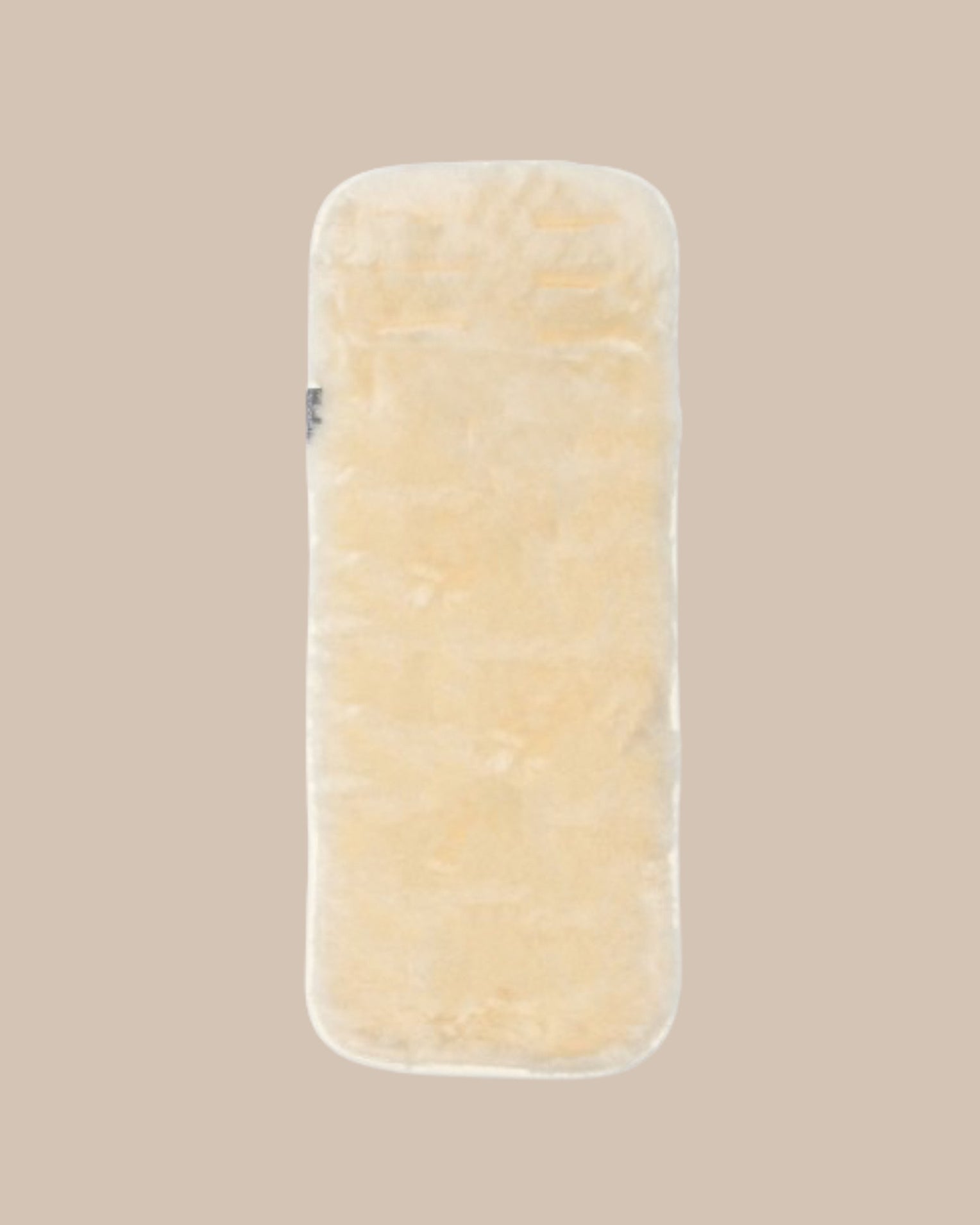 Natural sheepskins pram liner flay lay