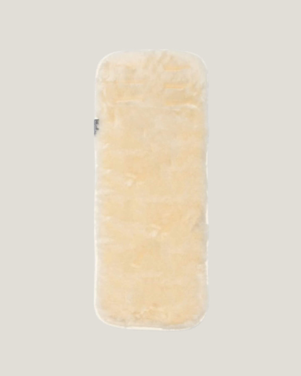 Natural sheepskins pram liner flay lay