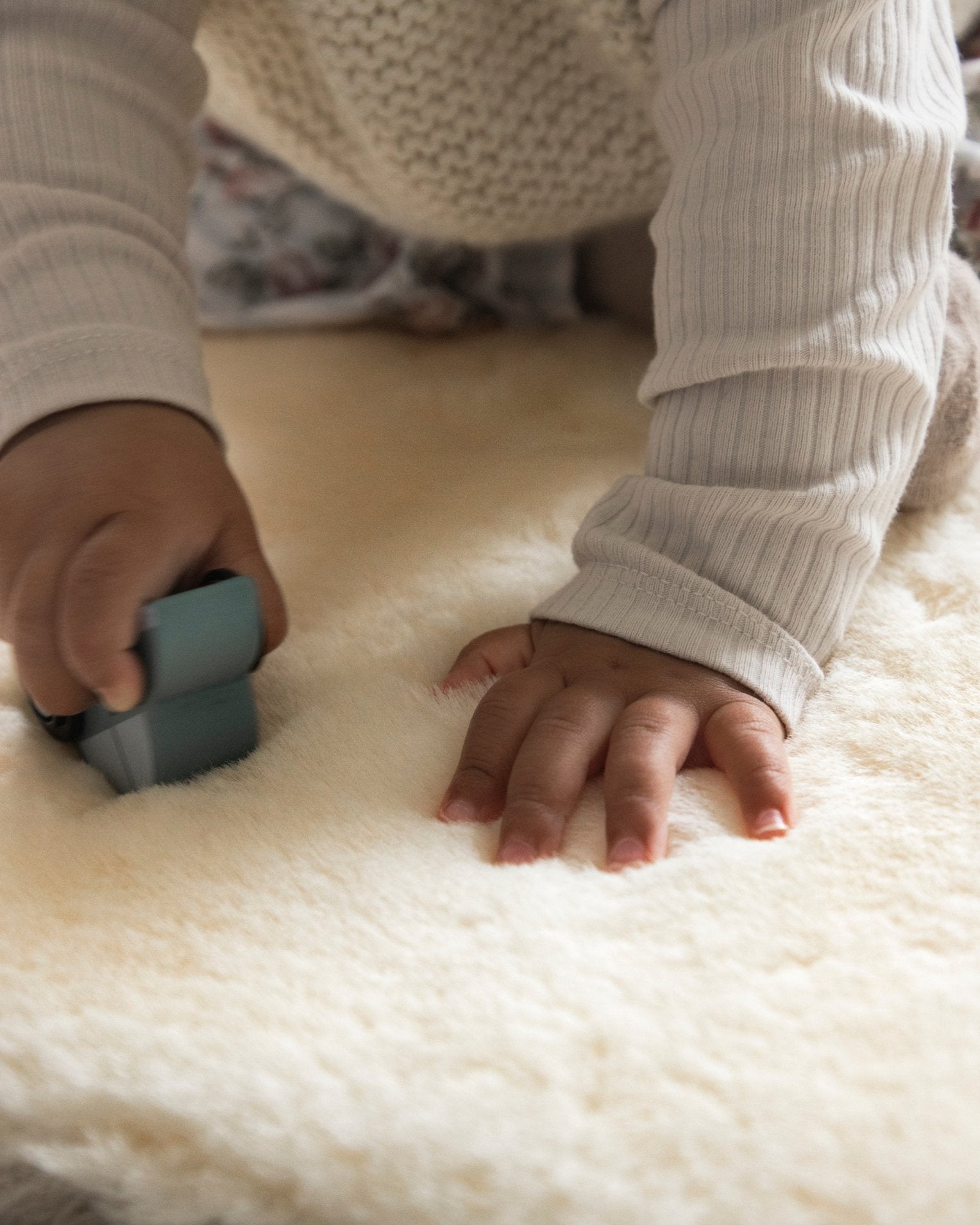 Baby Sheepskin Rug - Natural - 85cm x 48cm