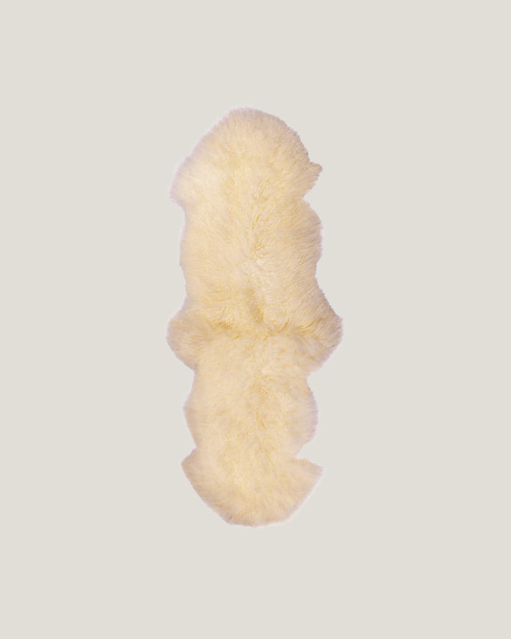 Ivory Mongolian Sheepskin Rug