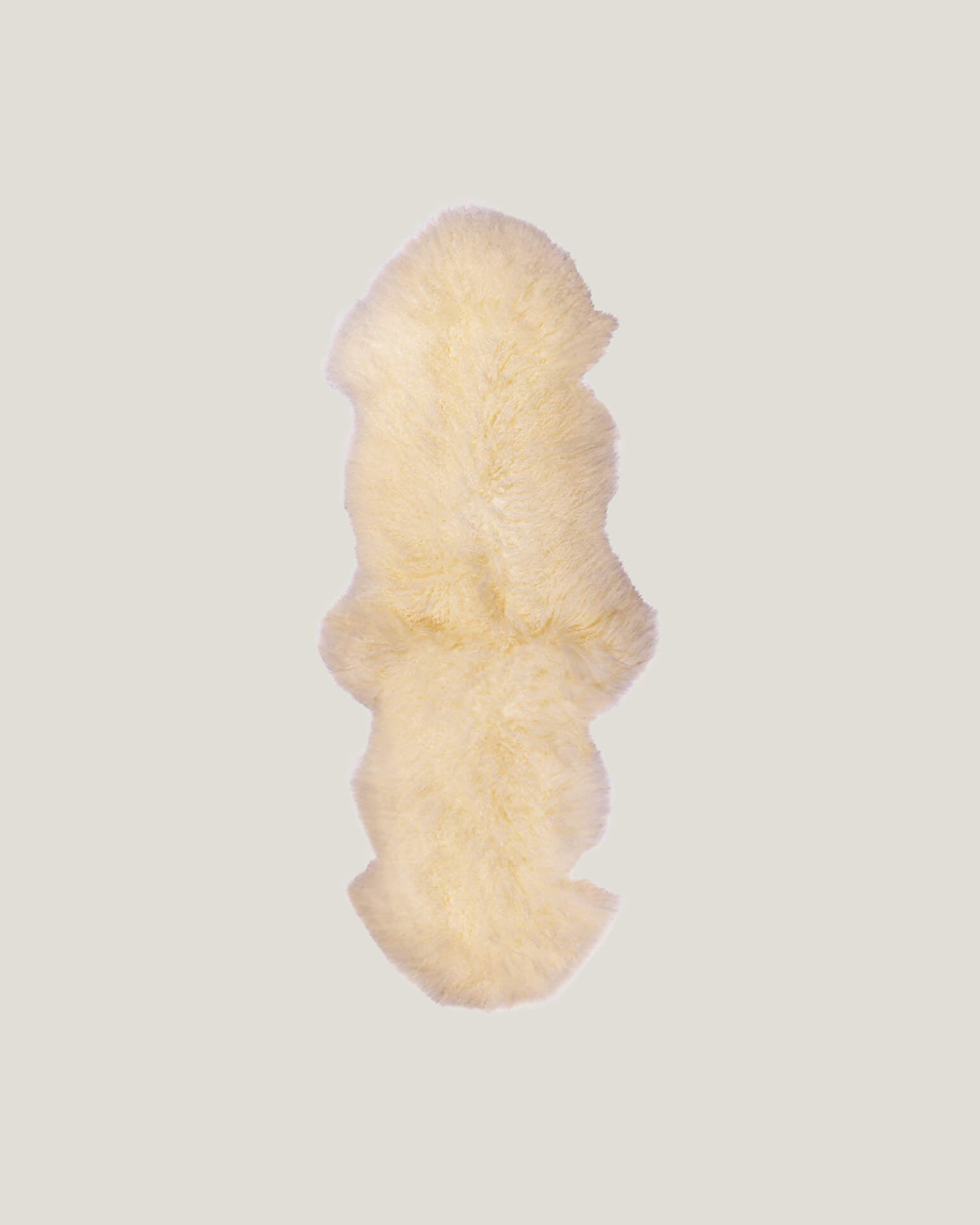 Ivory Mongolian Sheepskin Rug