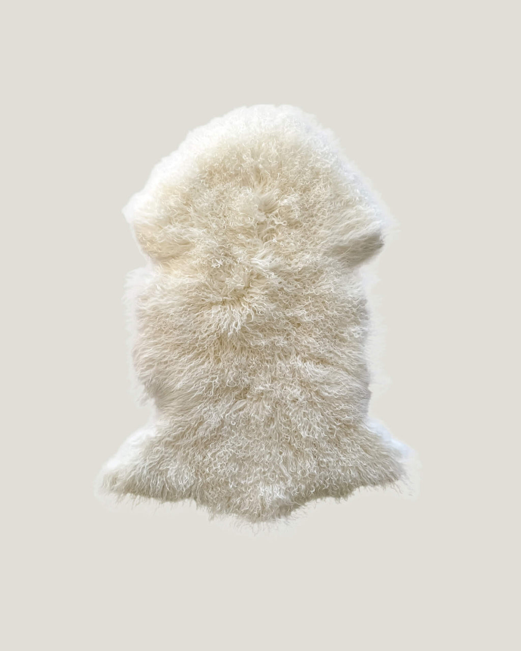 Ivory Mongolian Sheepskin Rug