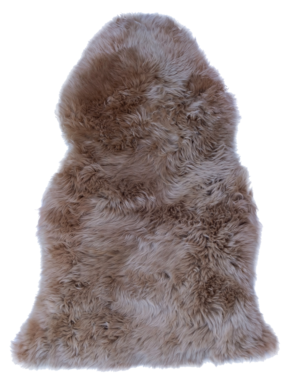 bronze sheepskin rug