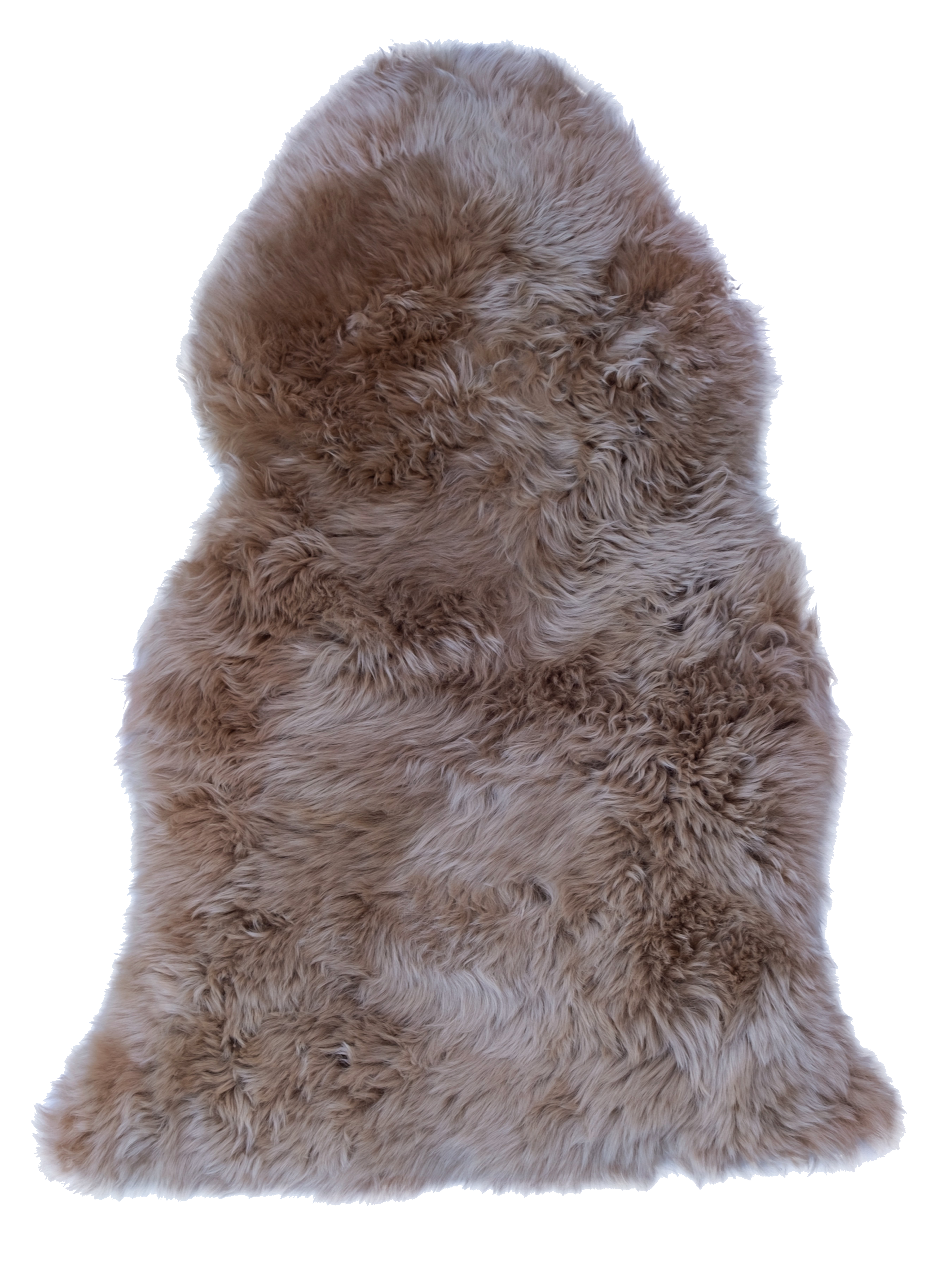 bronze sheepskin rug