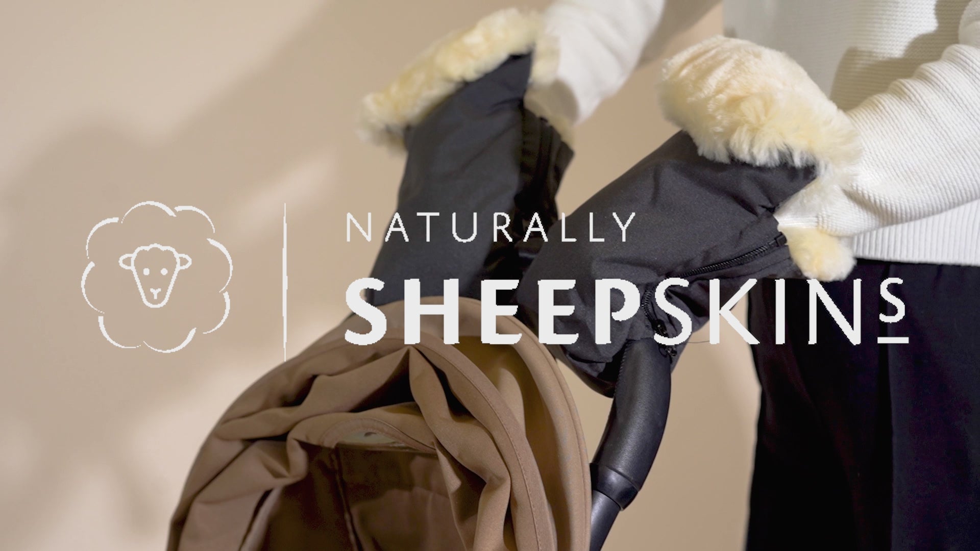 how to video deluxe sheepskin stroller  hand mittens