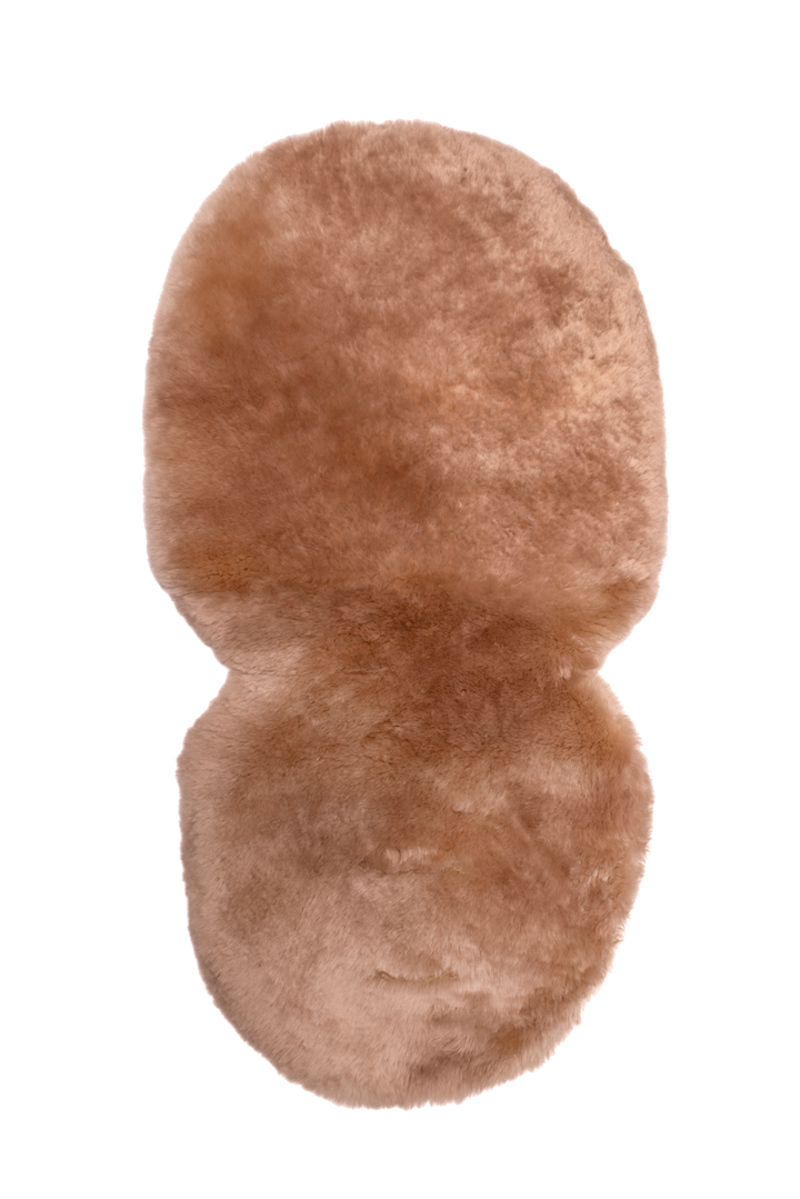 rose gold sheepskin pram liner