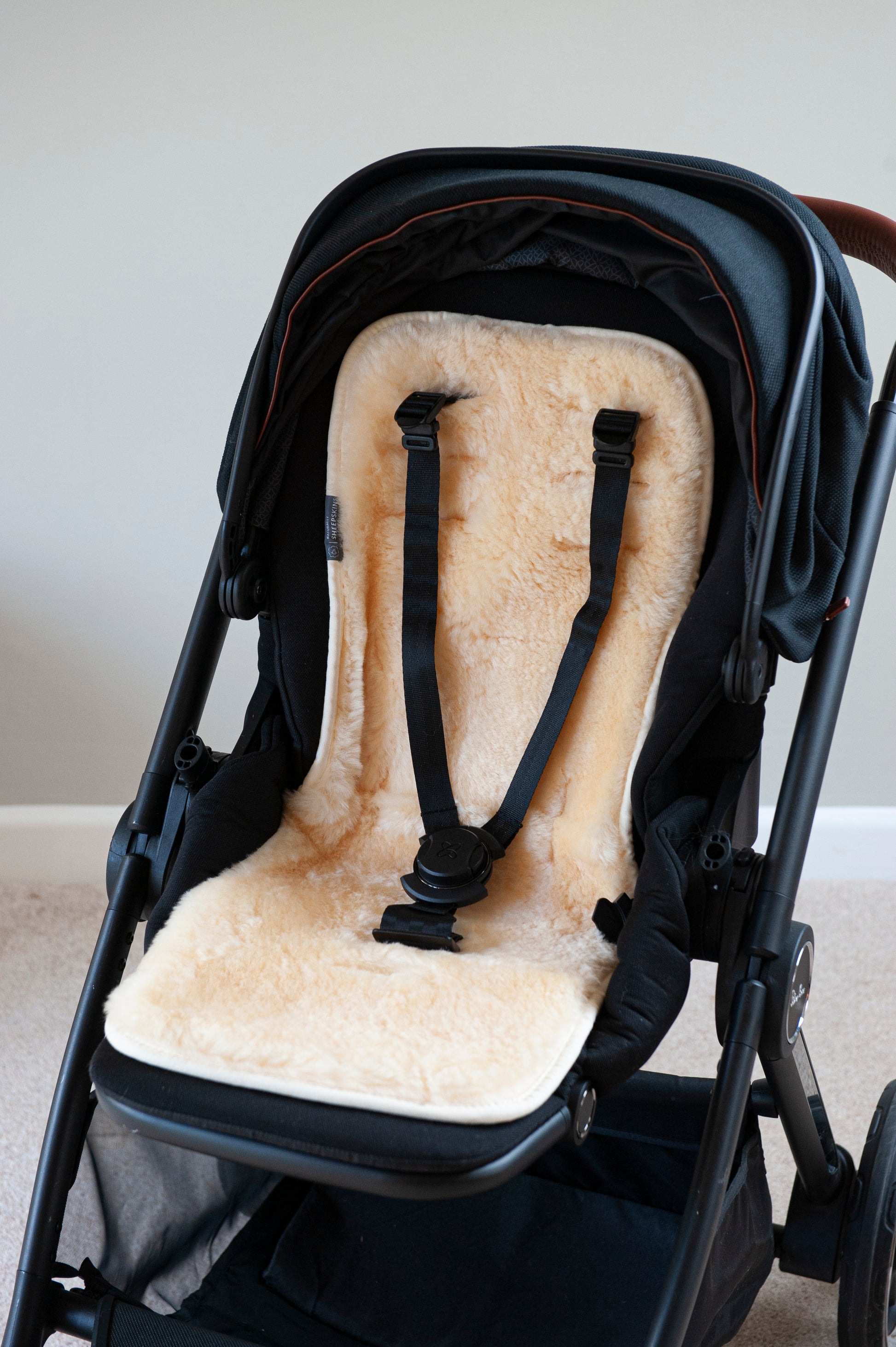 sheepskin buggy pram liner natural