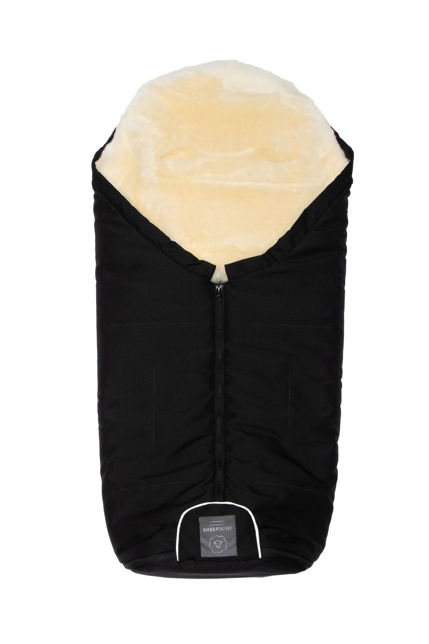 Sheepskin Footmuff Black - Naturally Sheepskins