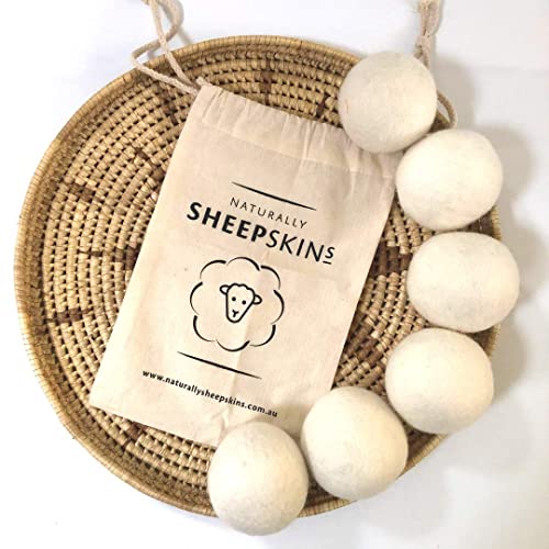 Wool Tumble Dryer Balls - Set of 6 - Naturally Sheepskins
